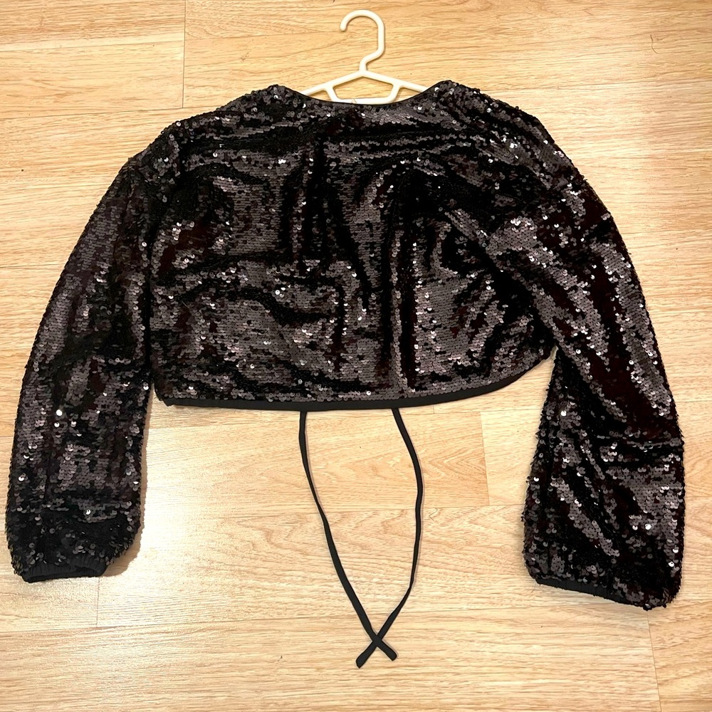 Windsor Sequence Crop Jacket Size S-M - image 2